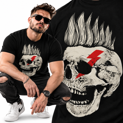 KOSZULKA HORROR PUNK SKULL ROCK